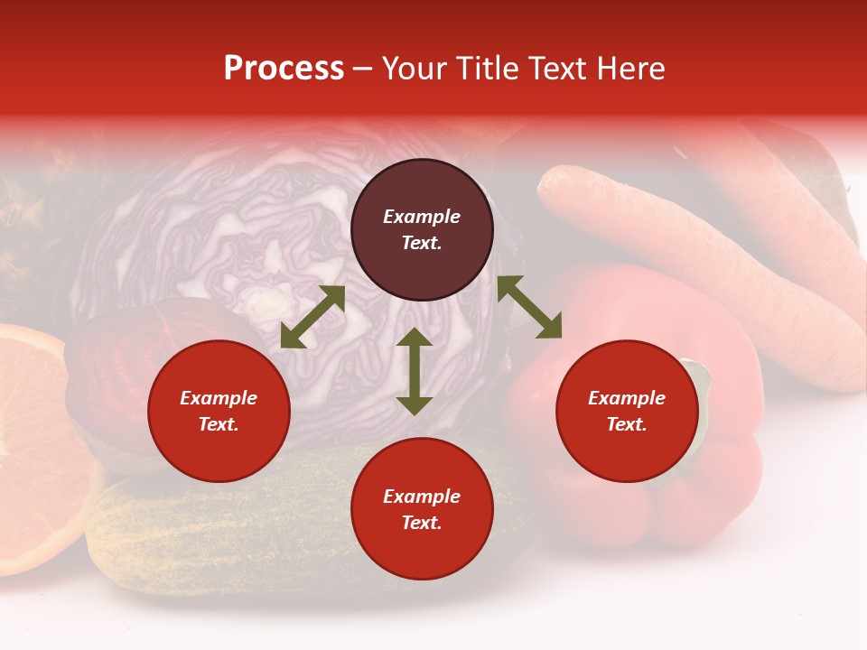 Cucumber Tangerine Food PowerPoint Template