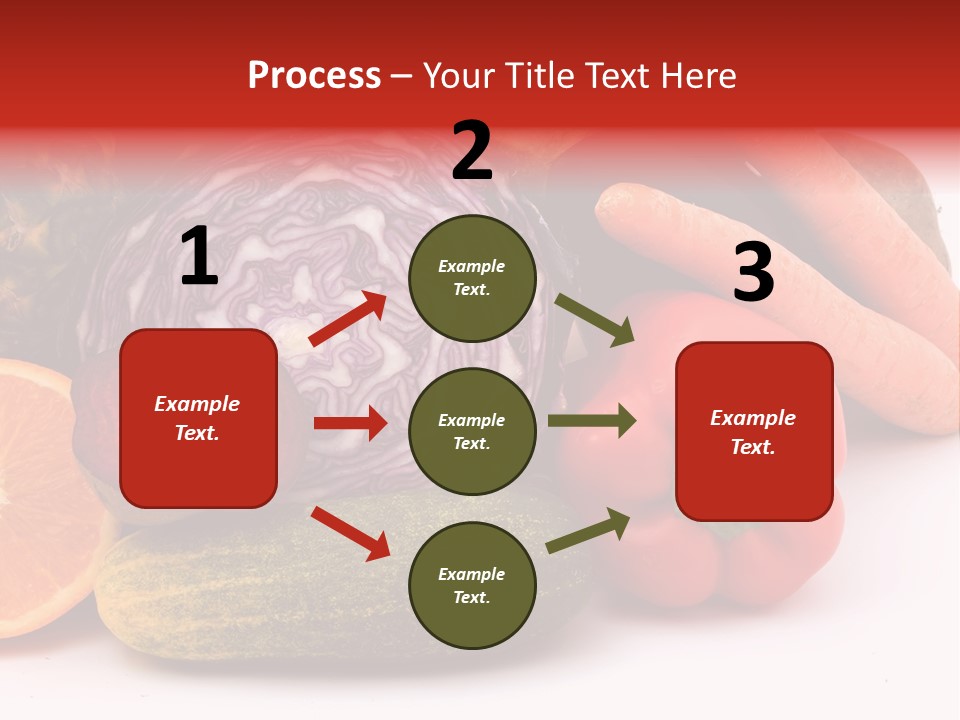 Cucumber Tangerine Food PowerPoint Template