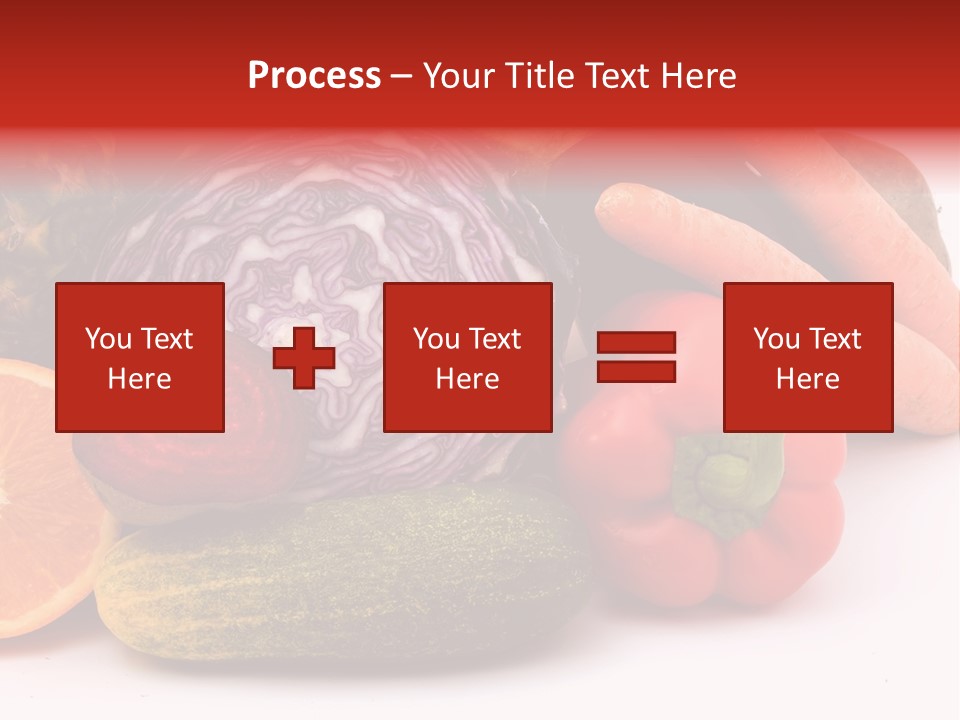 Cucumber Tangerine Food PowerPoint Template