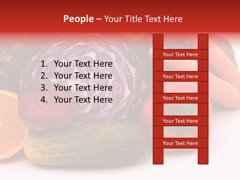Cucumber Tangerine Food PowerPoint Template