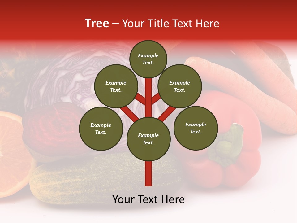 Cucumber Tangerine Food PowerPoint Template