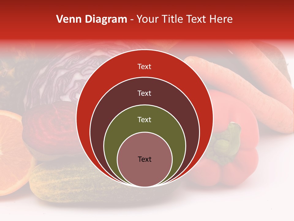 Cucumber Tangerine Food PowerPoint Template