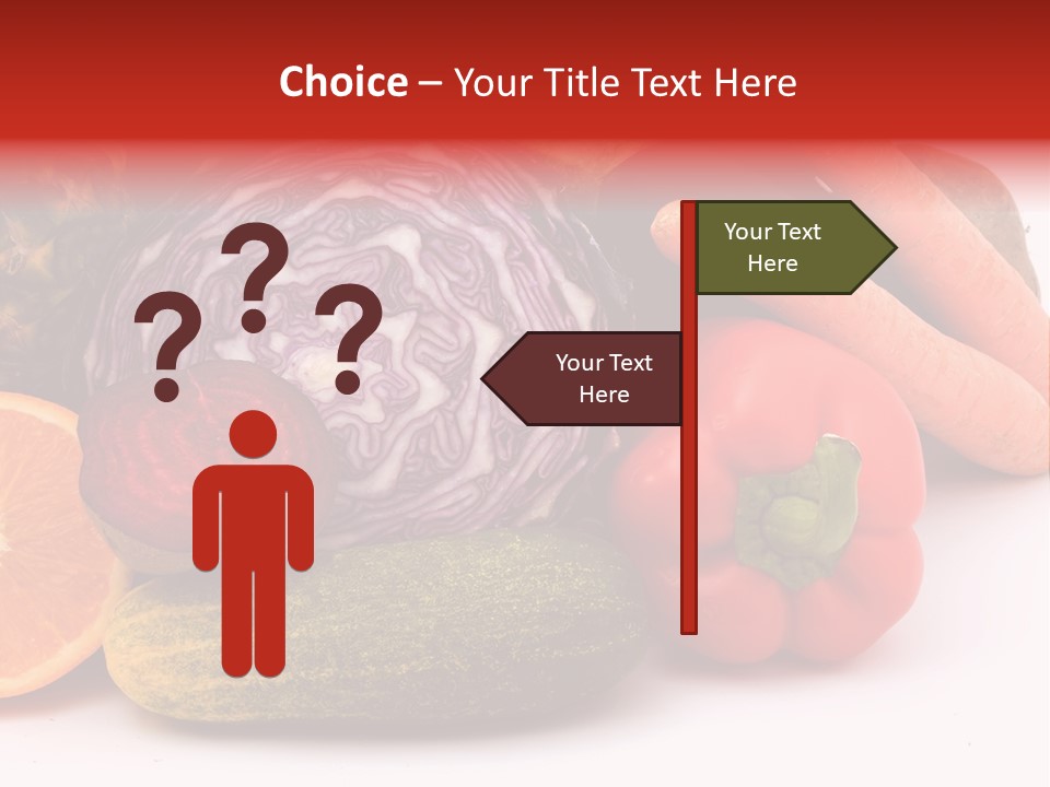 Cucumber Tangerine Food PowerPoint Template