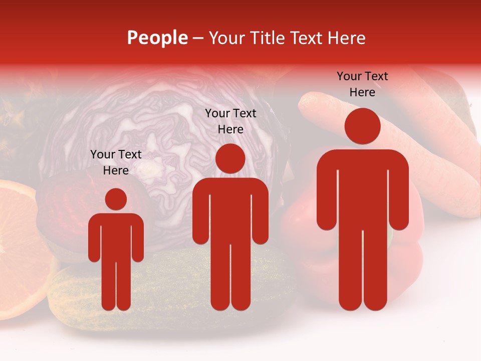 Cucumber Tangerine Food PowerPoint Template