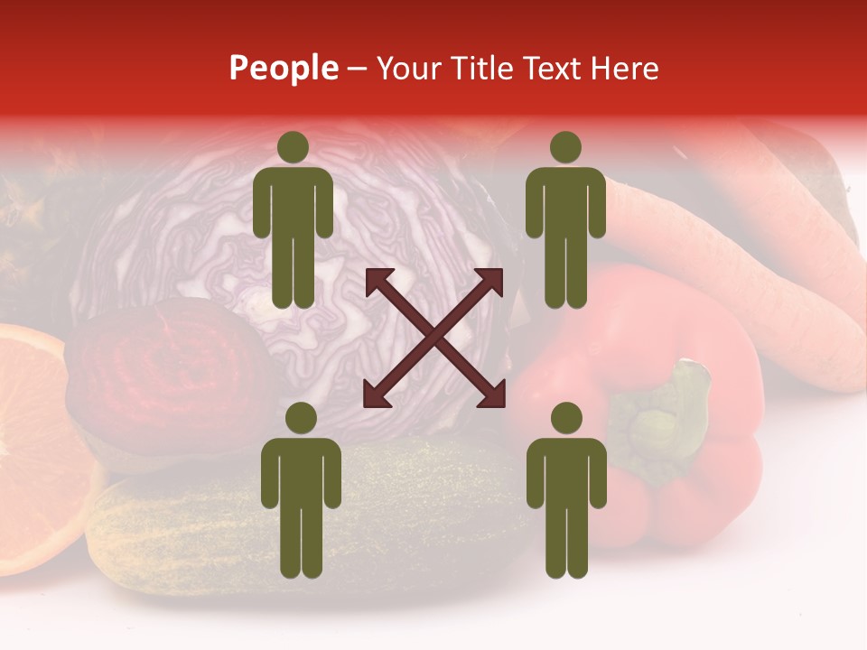 Cucumber Tangerine Food PowerPoint Template