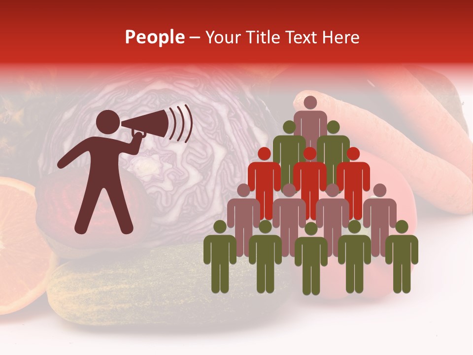 Cucumber Tangerine Food PowerPoint Template