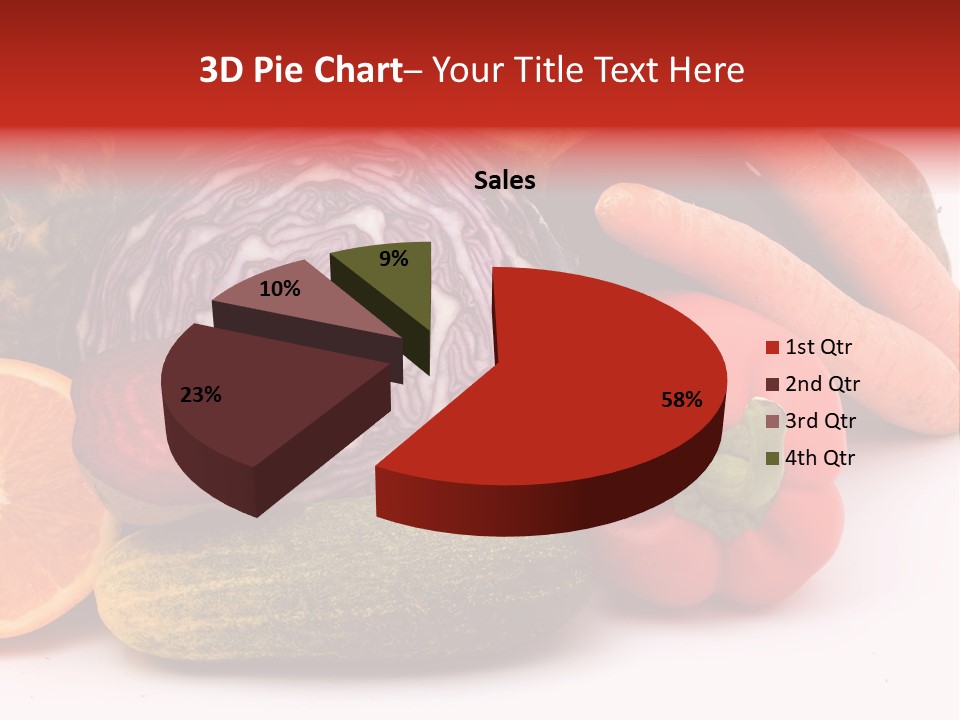 Cucumber Tangerine Food PowerPoint Template