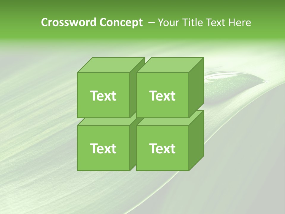 Botany Green Water PowerPoint Template