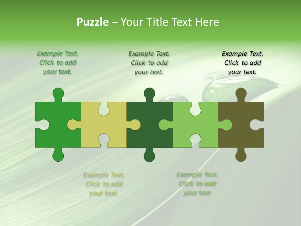 Botany Green Water PowerPoint Template