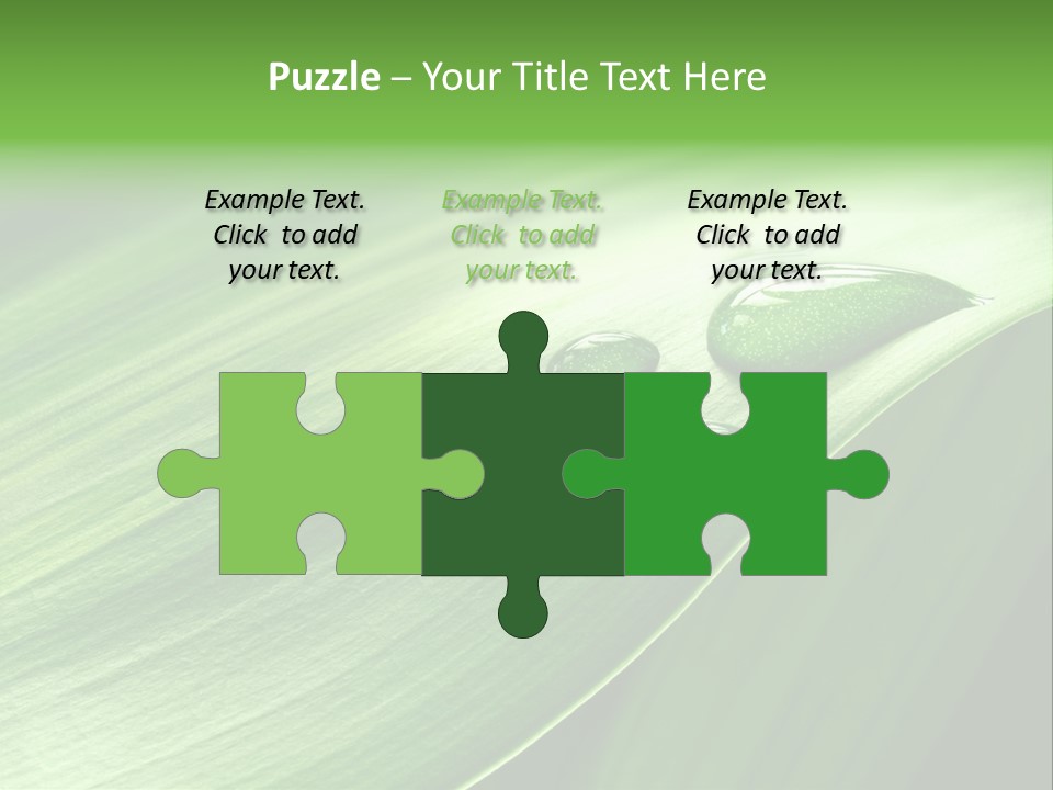 Botany Green Water PowerPoint Template