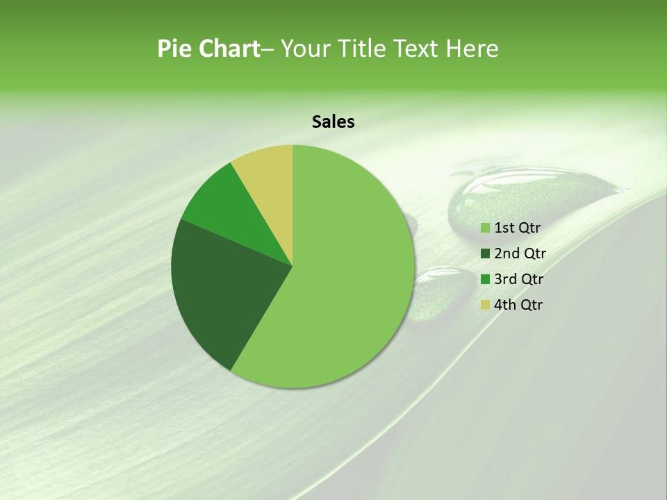 Botany Green Water PowerPoint Template