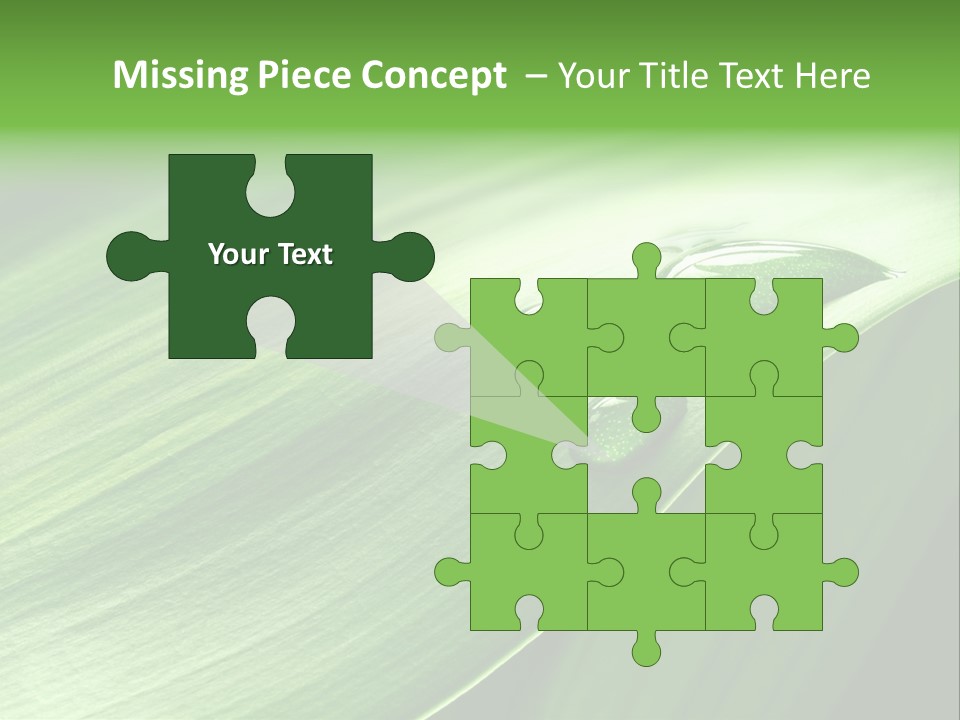 Botany Green Water PowerPoint Template