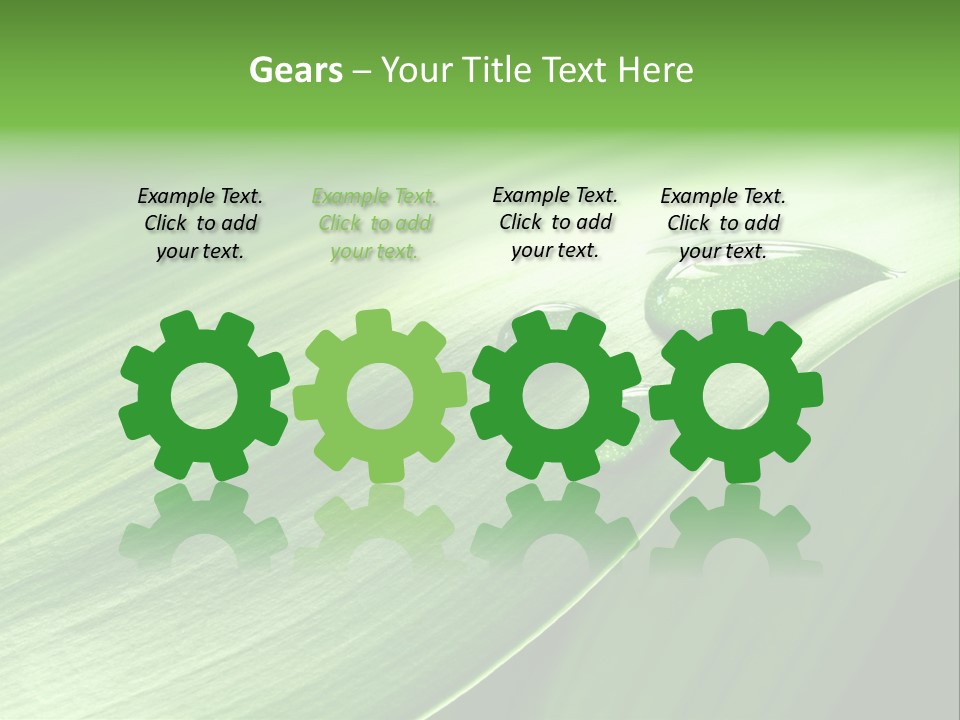 Botany Green Water PowerPoint Template