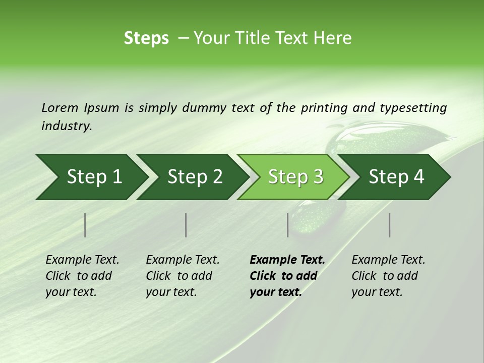 Botany Green Water PowerPoint Template