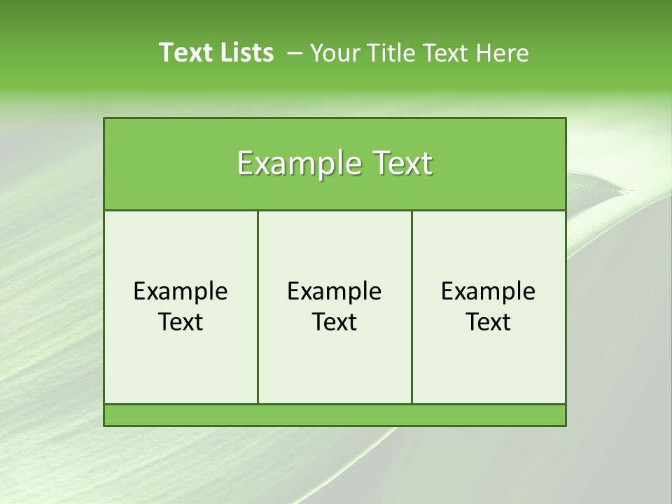 Botany Green Water PowerPoint Template