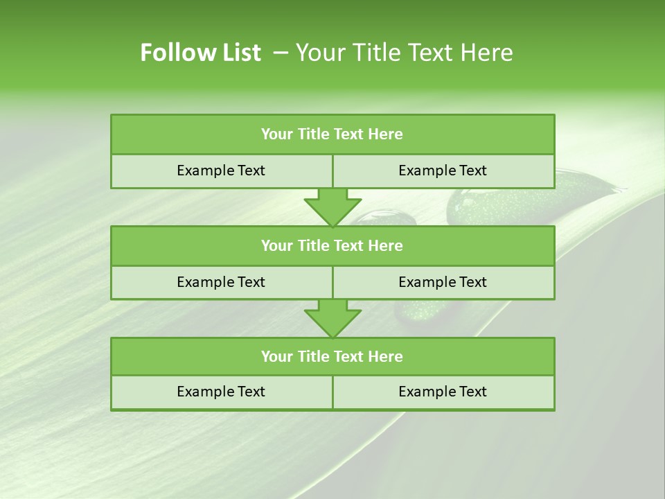 Botany Green Water PowerPoint Template
