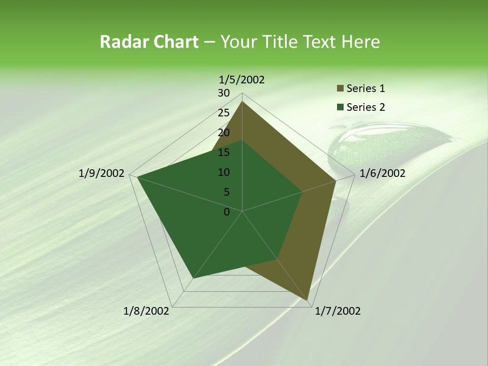 Botany Green Water PowerPoint Template