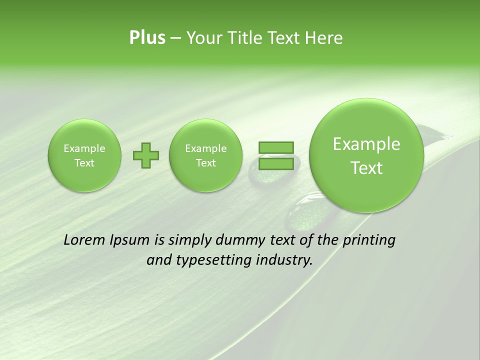 Botany Green Water PowerPoint Template