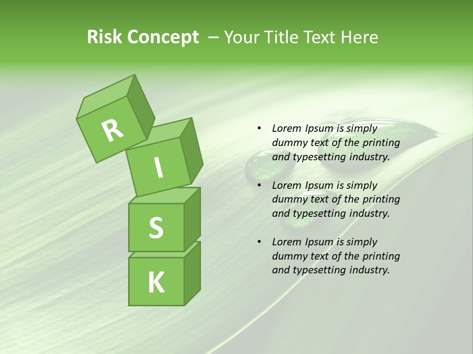 Botany Green Water PowerPoint Template