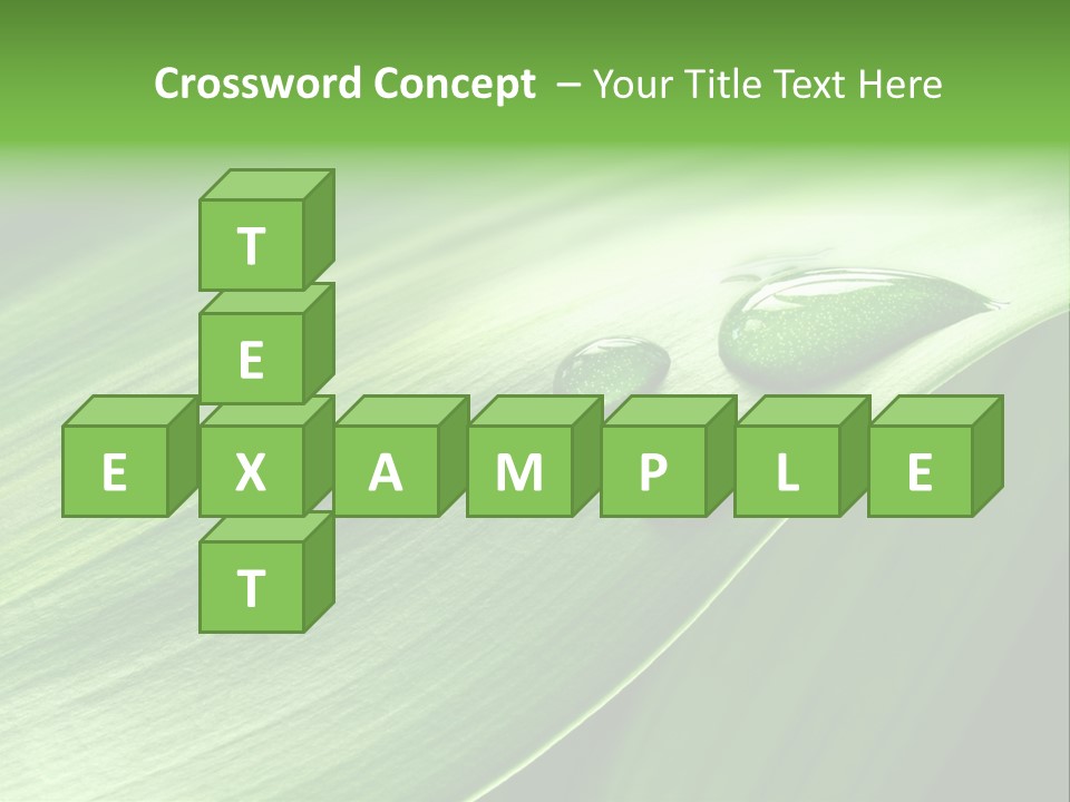 Botany Green Water PowerPoint Template