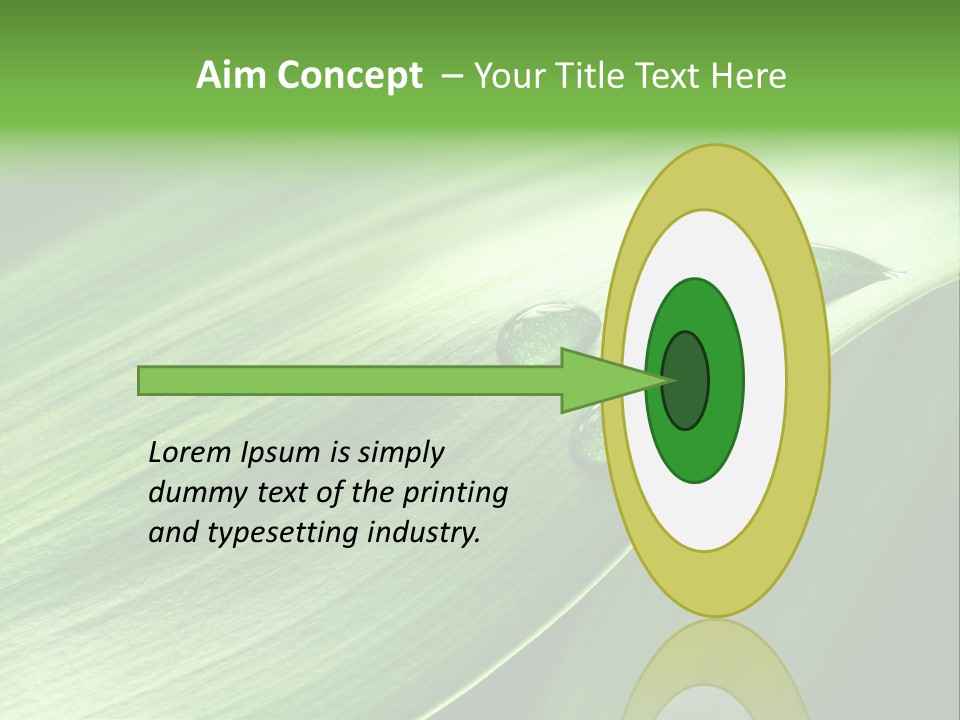 Botany Green Water PowerPoint Template