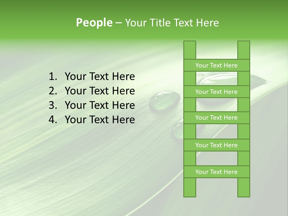 Botany Green Water PowerPoint Template