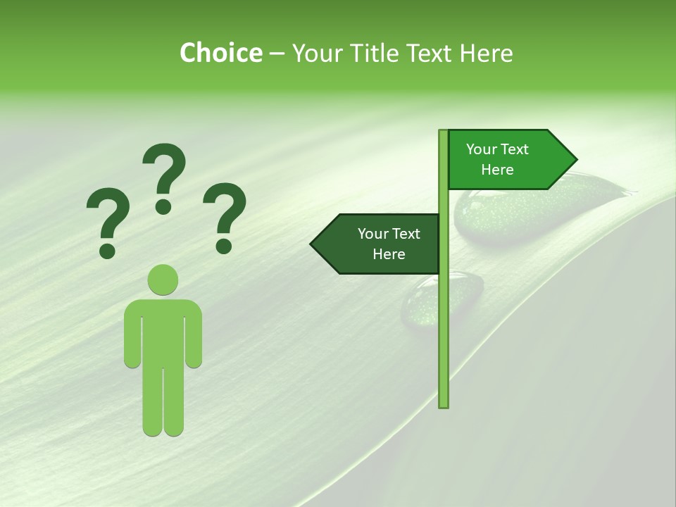 Botany Green Water PowerPoint Template