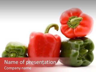 Pepper Diet Food PowerPoint Template