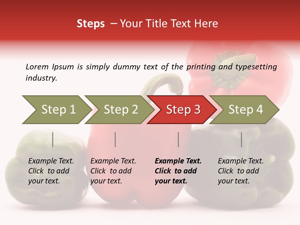 Pepper Diet Food PowerPoint Template