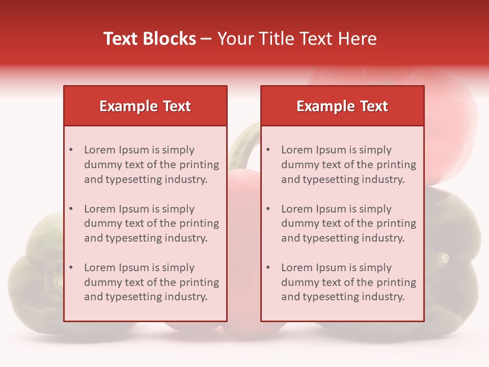 Pepper Diet Food PowerPoint Template