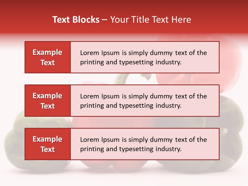 Pepper Diet Food PowerPoint Template