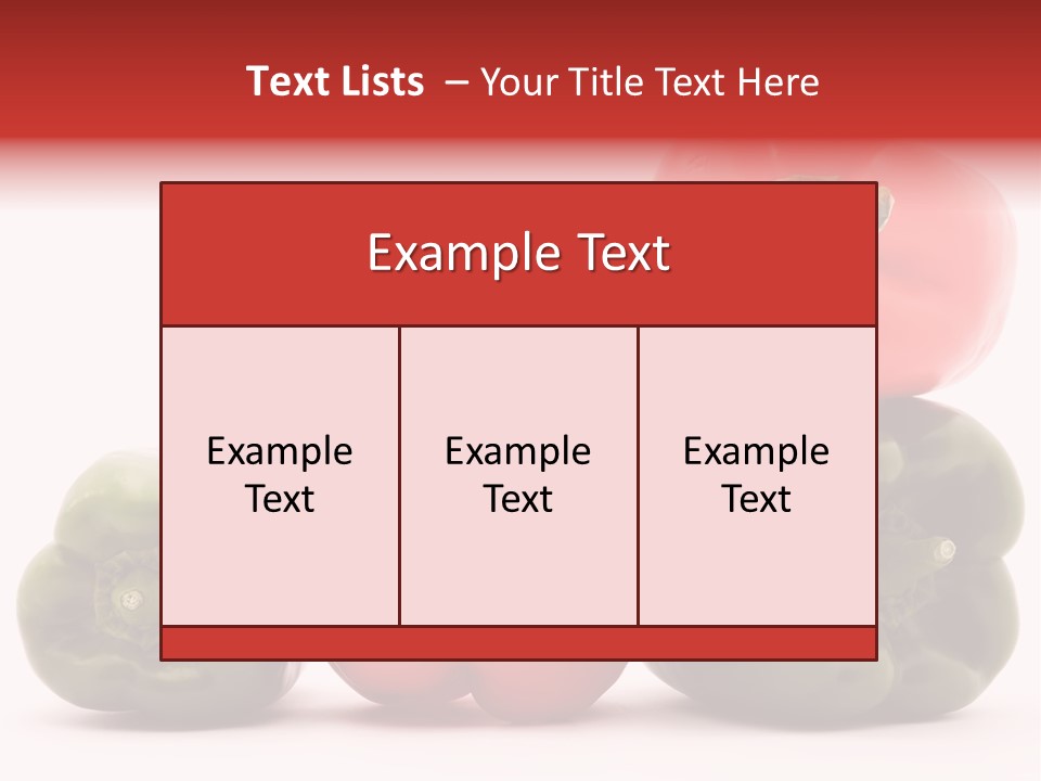 Pepper Diet Food PowerPoint Template