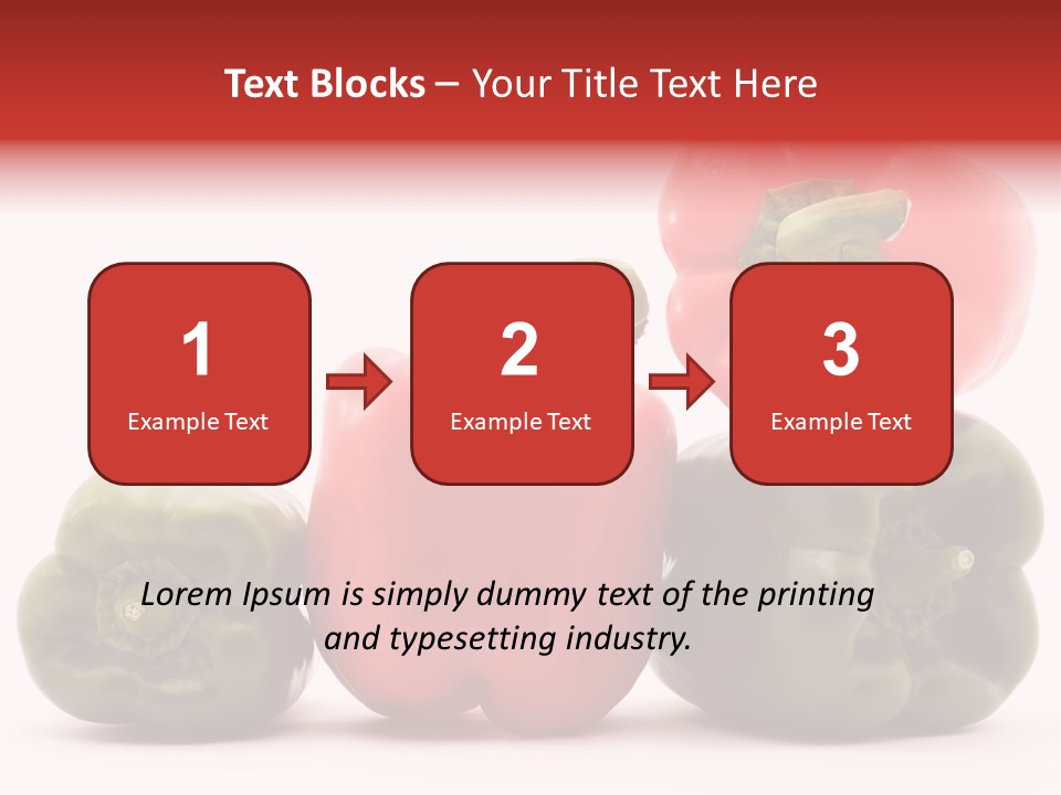 Pepper Diet Food PowerPoint Template