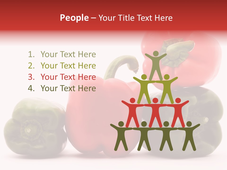 Pepper Diet Food PowerPoint Template