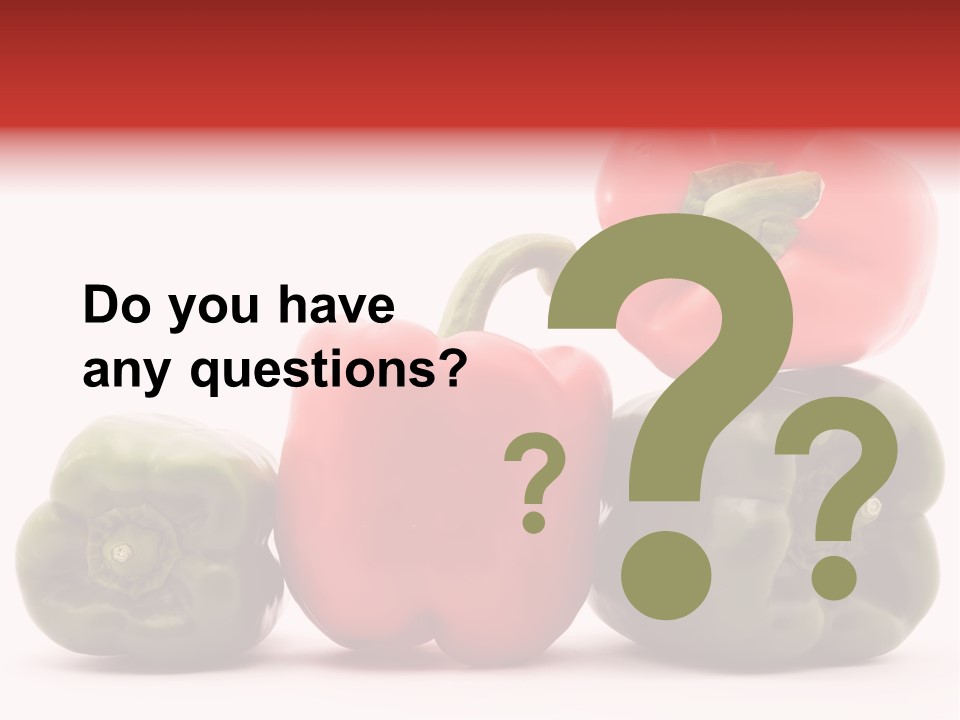 Pepper Diet Food PowerPoint Template