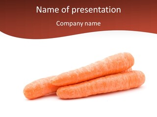 Diet Orange Food PowerPoint Template