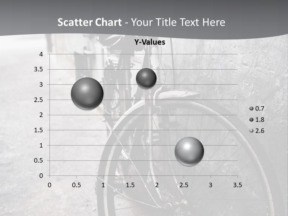 Stationary Contrast Bicycle PowerPoint Template