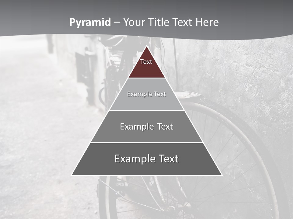 Stationary Contrast Bicycle PowerPoint Template