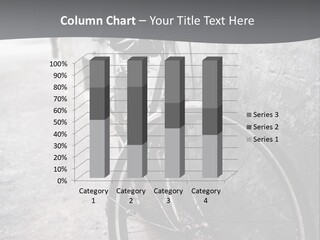 Stationary Contrast Bicycle PowerPoint Template