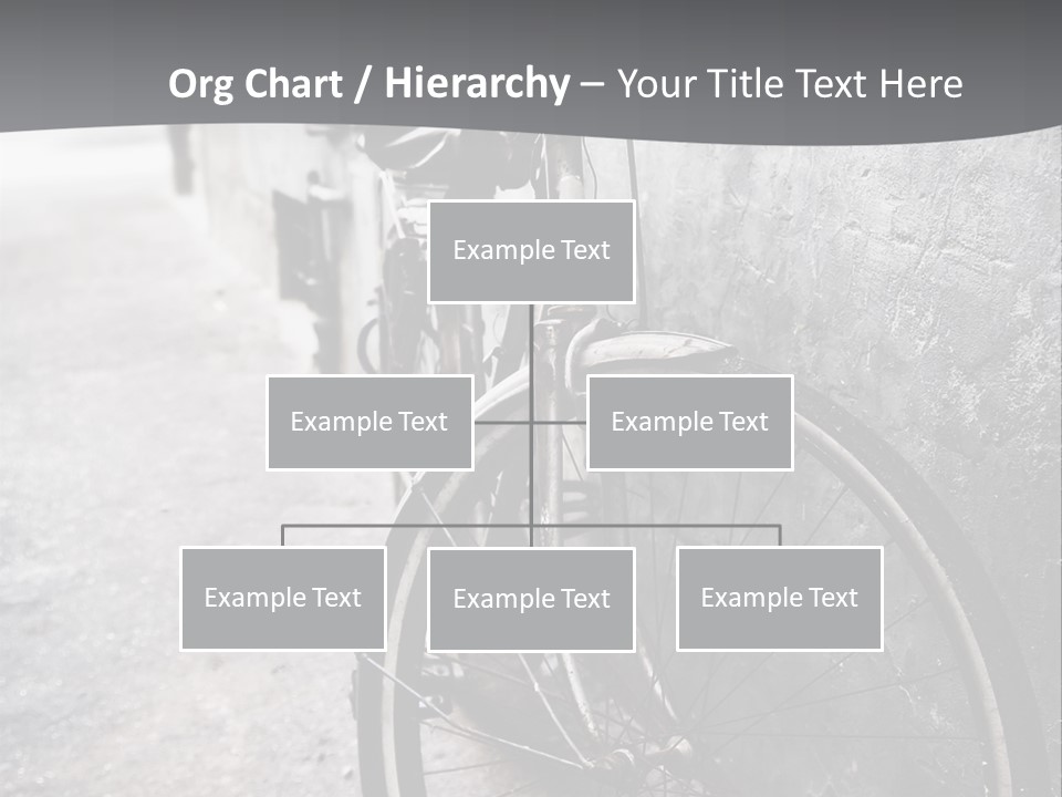 Stationary Contrast Bicycle PowerPoint Template