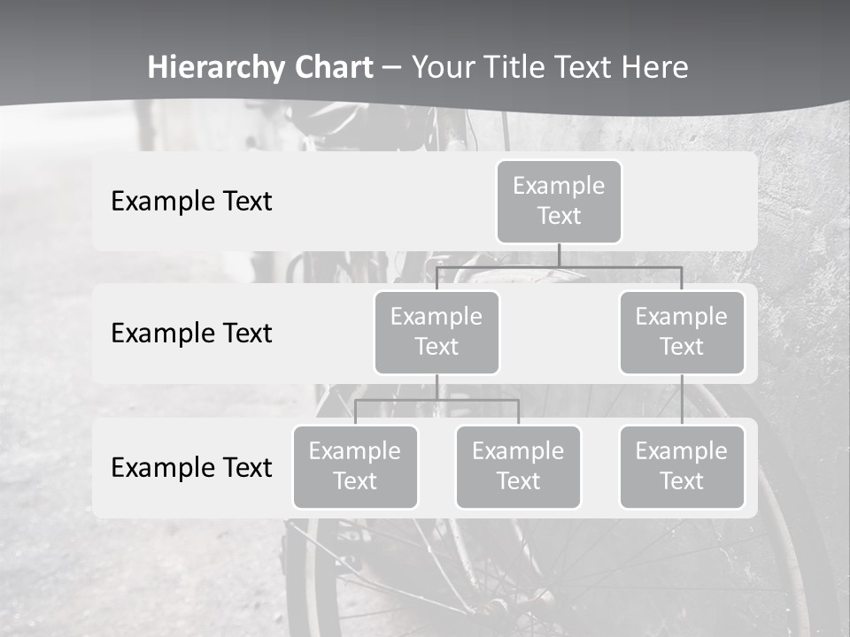 Stationary Contrast Bicycle PowerPoint Template