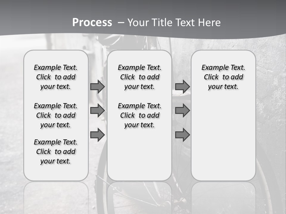 Stationary Contrast Bicycle PowerPoint Template