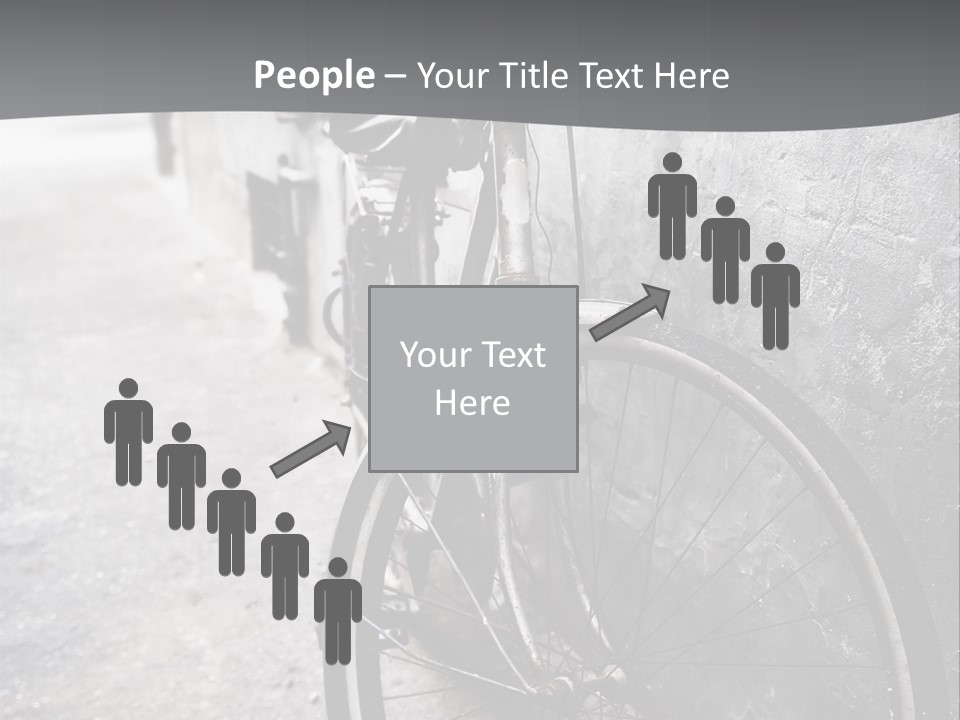 Stationary Contrast Bicycle PowerPoint Template