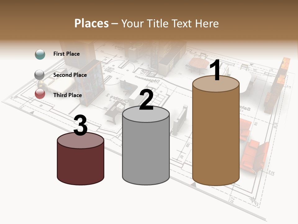 Plan Architect Furniture PowerPoint Template