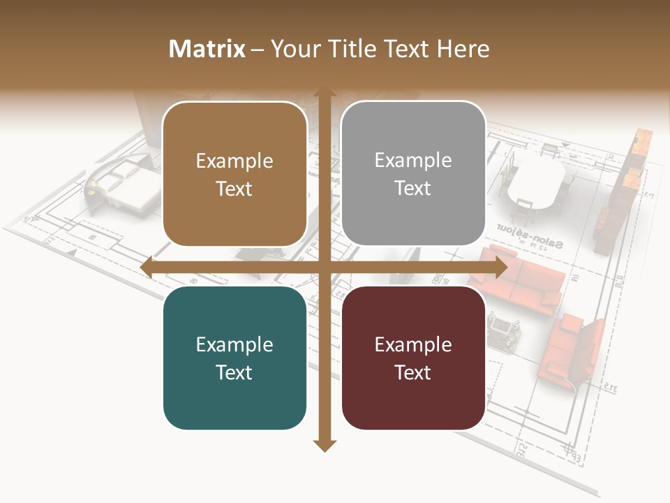 Plan Architect Furniture PowerPoint Template