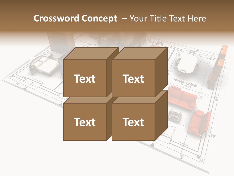 Plan Architect Furniture PowerPoint Template