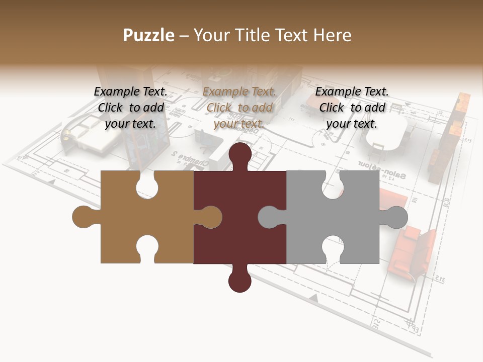 Plan Architect Furniture PowerPoint Template