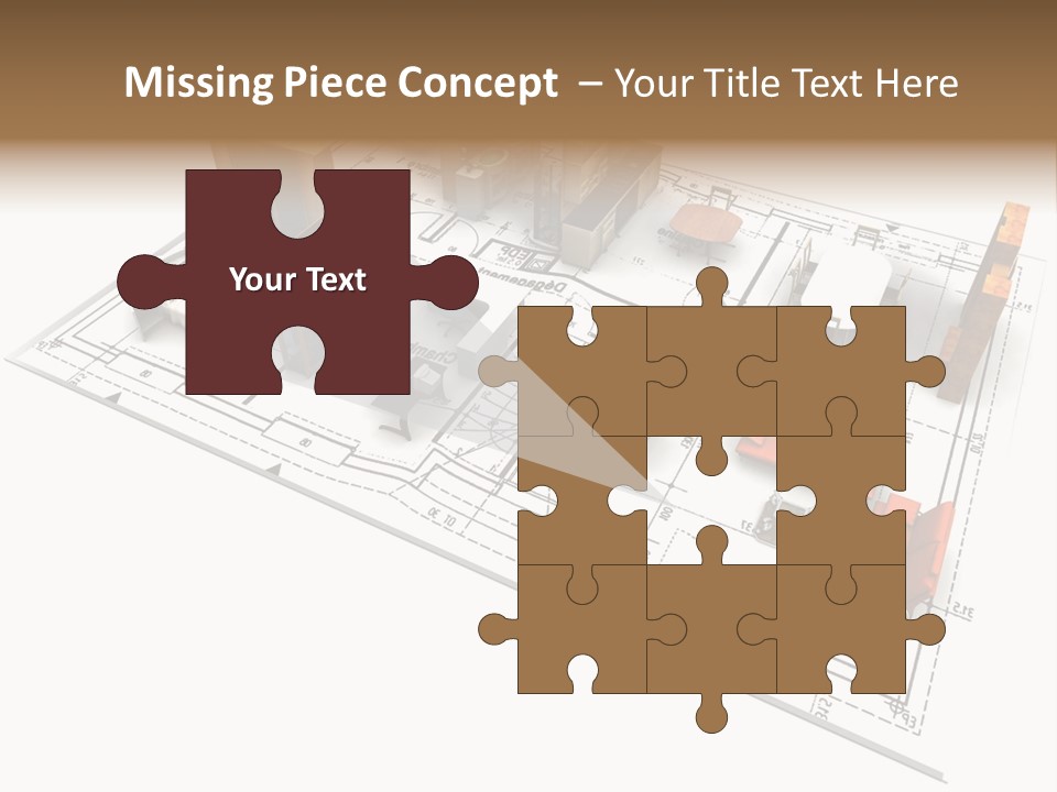 Plan Architect Furniture PowerPoint Template