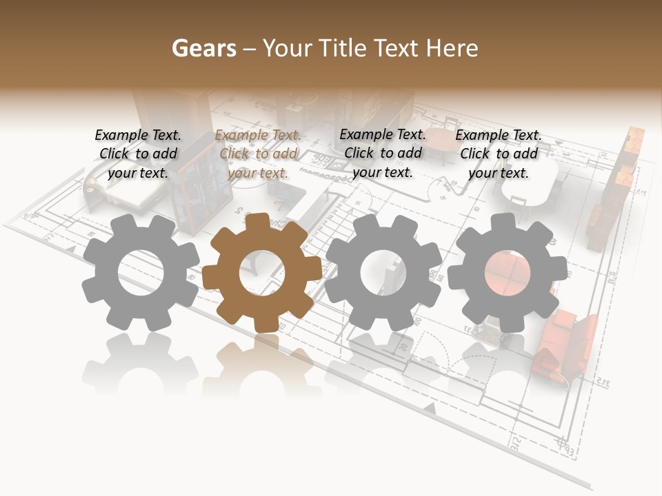 Plan Architect Furniture PowerPoint Template