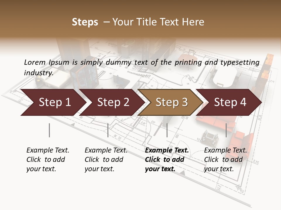 Plan Architect Furniture PowerPoint Template